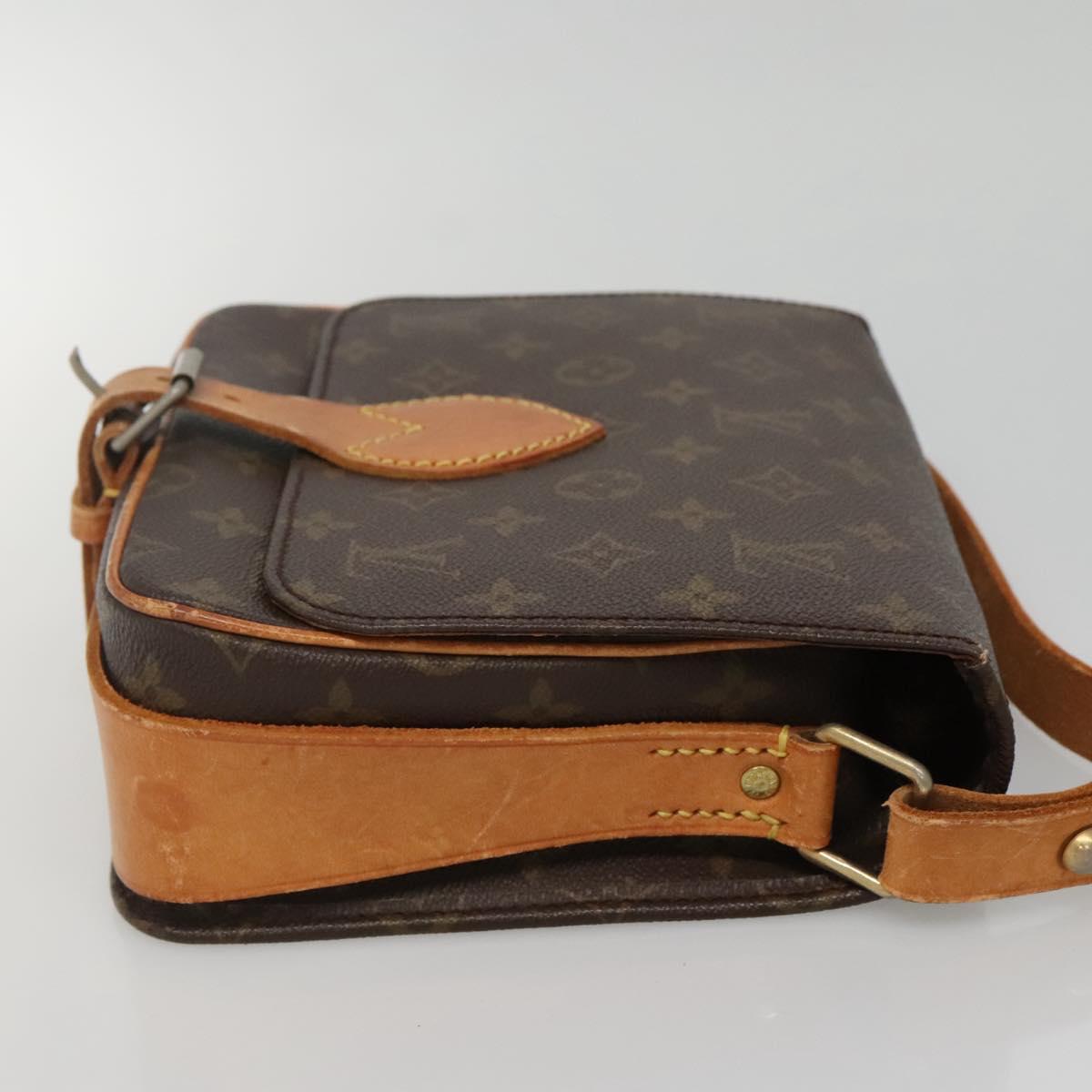 LOUIS VUITTON Monogram Cartouchiere MM Shoulder Bag Vintage M51253 Auth BA5328
