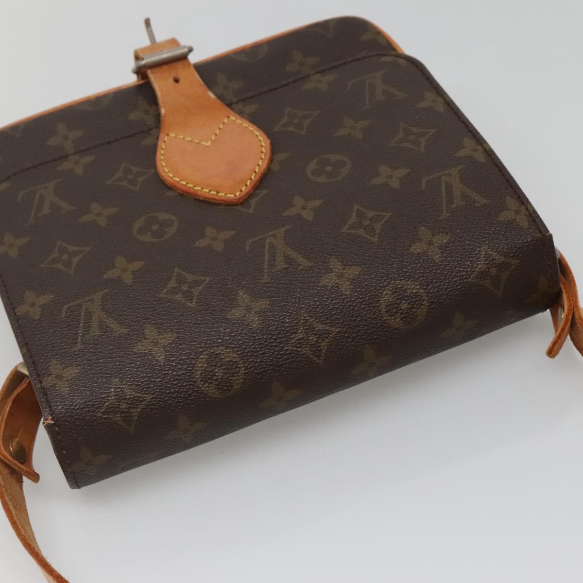 LOUIS VUITTON Monogram Cartouchiere MM Shoulder Bag Vintage M51253 Auth BA5328