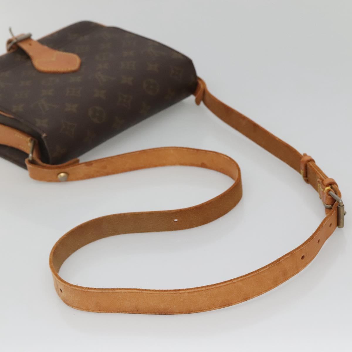LOUIS VUITTON Monogram Cartouchiere MM Shoulder Bag Vintage M51253 Auth BA5328
