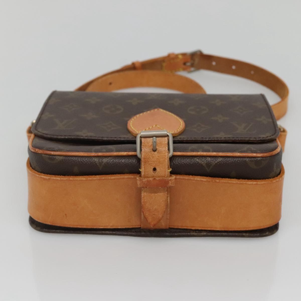 LOUIS VUITTON Monogram Cartouchiere MM Shoulder Bag Vintage M51253 Auth BA5328