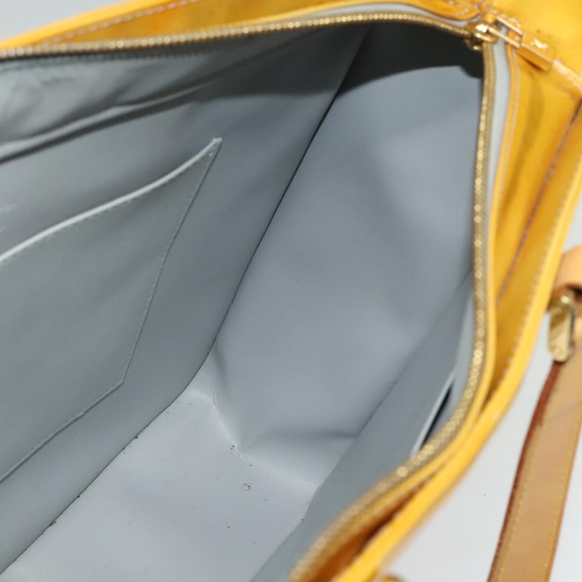 LOUIS VUITTON Monogram Vernis Columbus Tote Bag Gris M91028 LV Auth BA5329