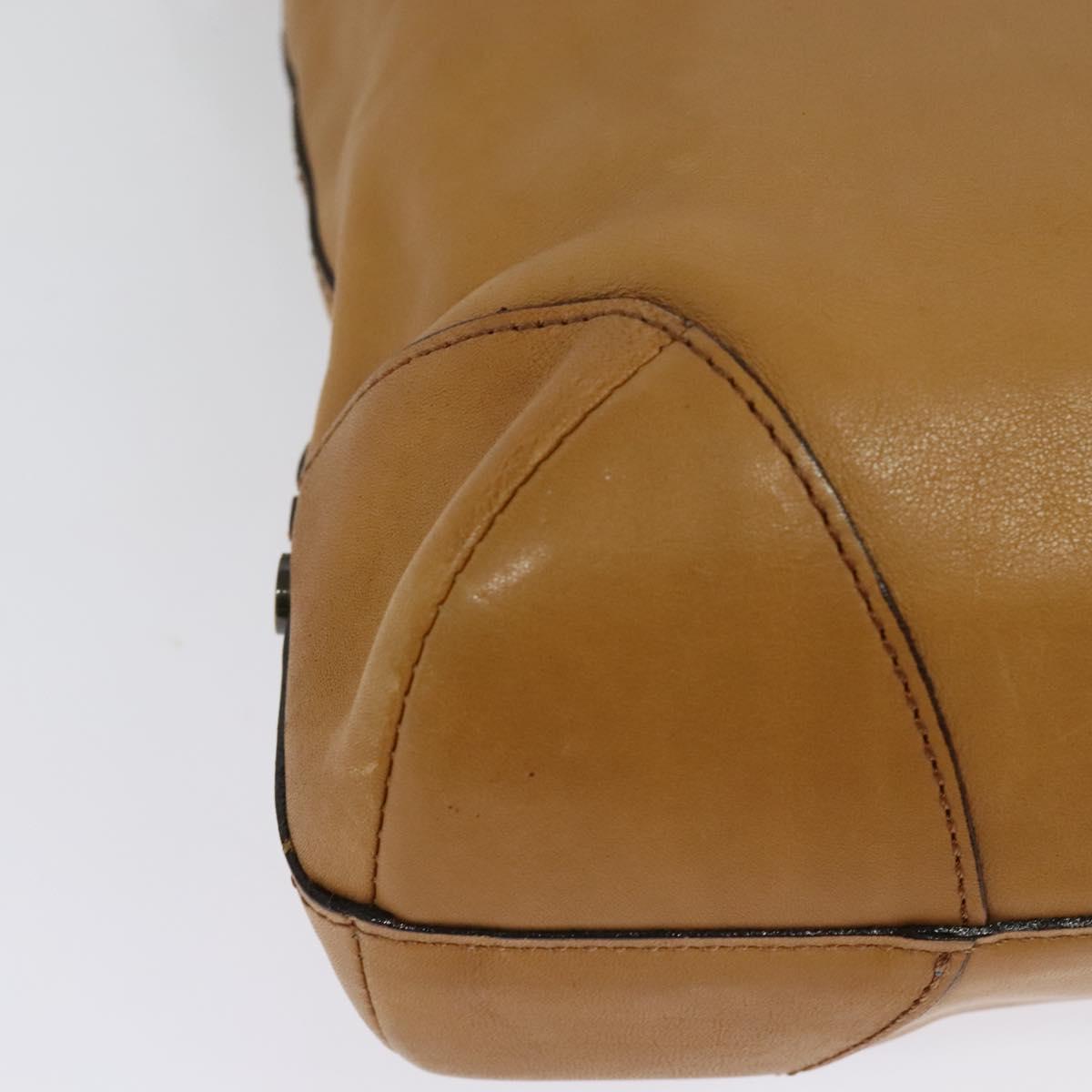 Chloe Shoulder Bag Leather Brown Auth BA5359