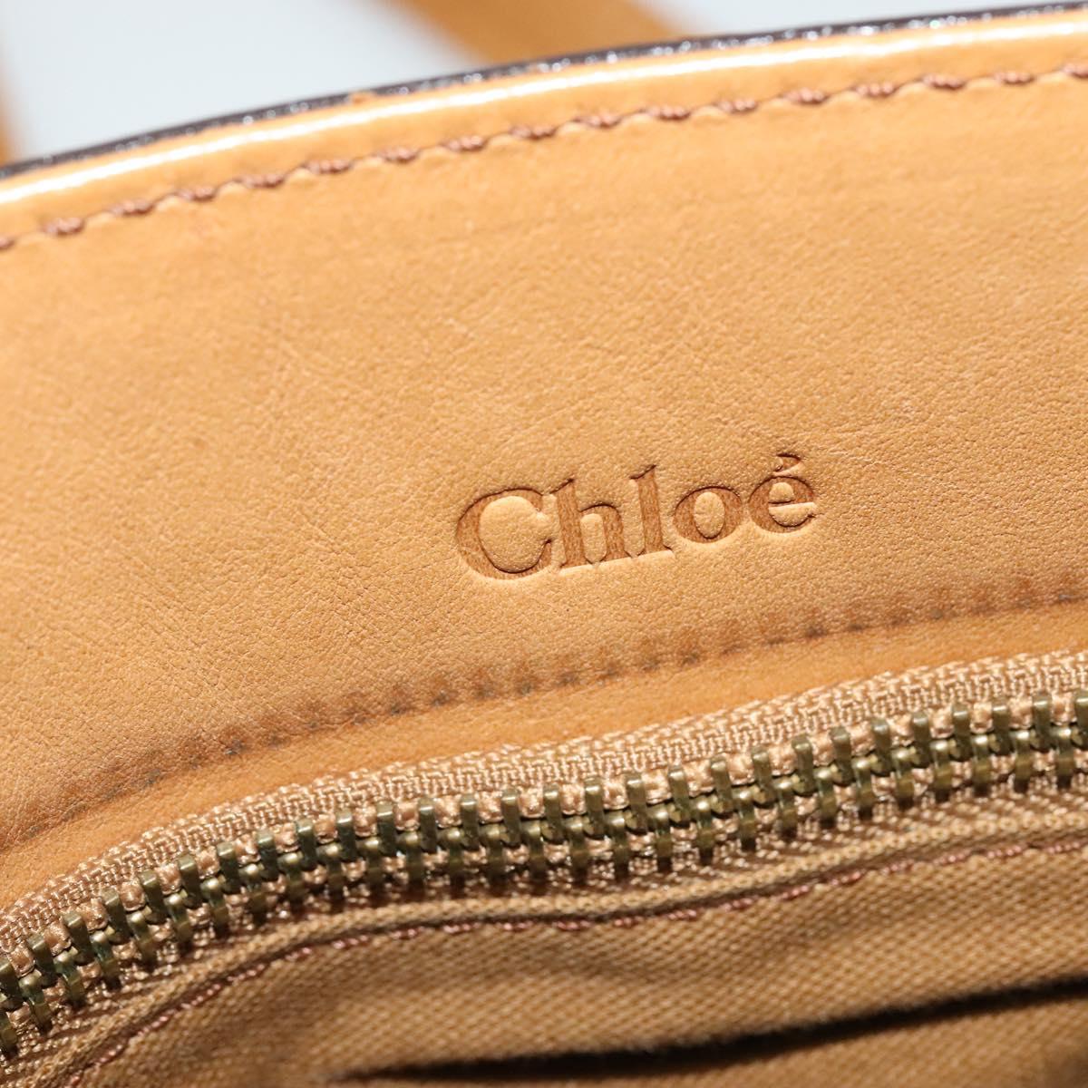 Chloe Shoulder Bag Leather Brown Auth BA5359