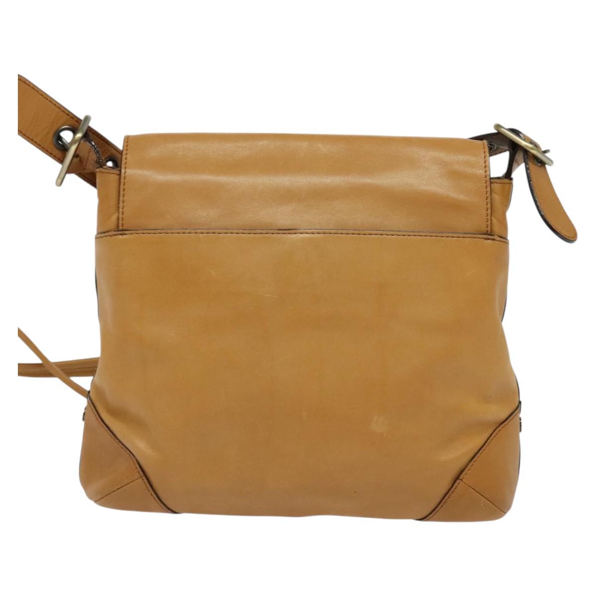 Chloe Shoulder Bag Leather Brown Auth BA5359