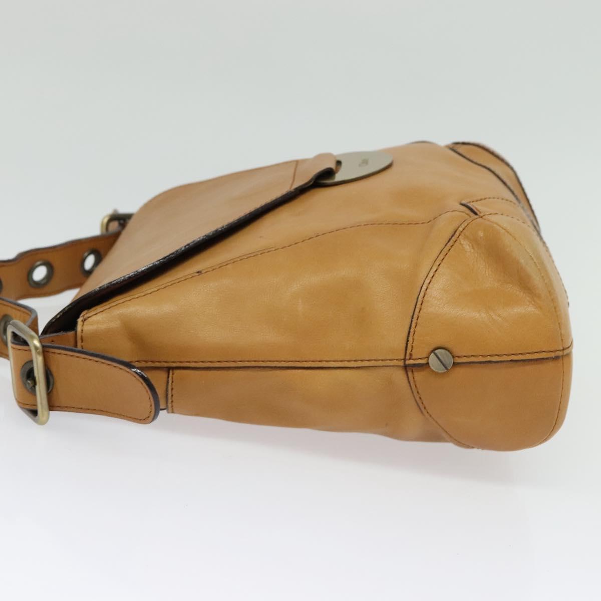 Chloe Shoulder Bag Leather Brown Auth BA5359