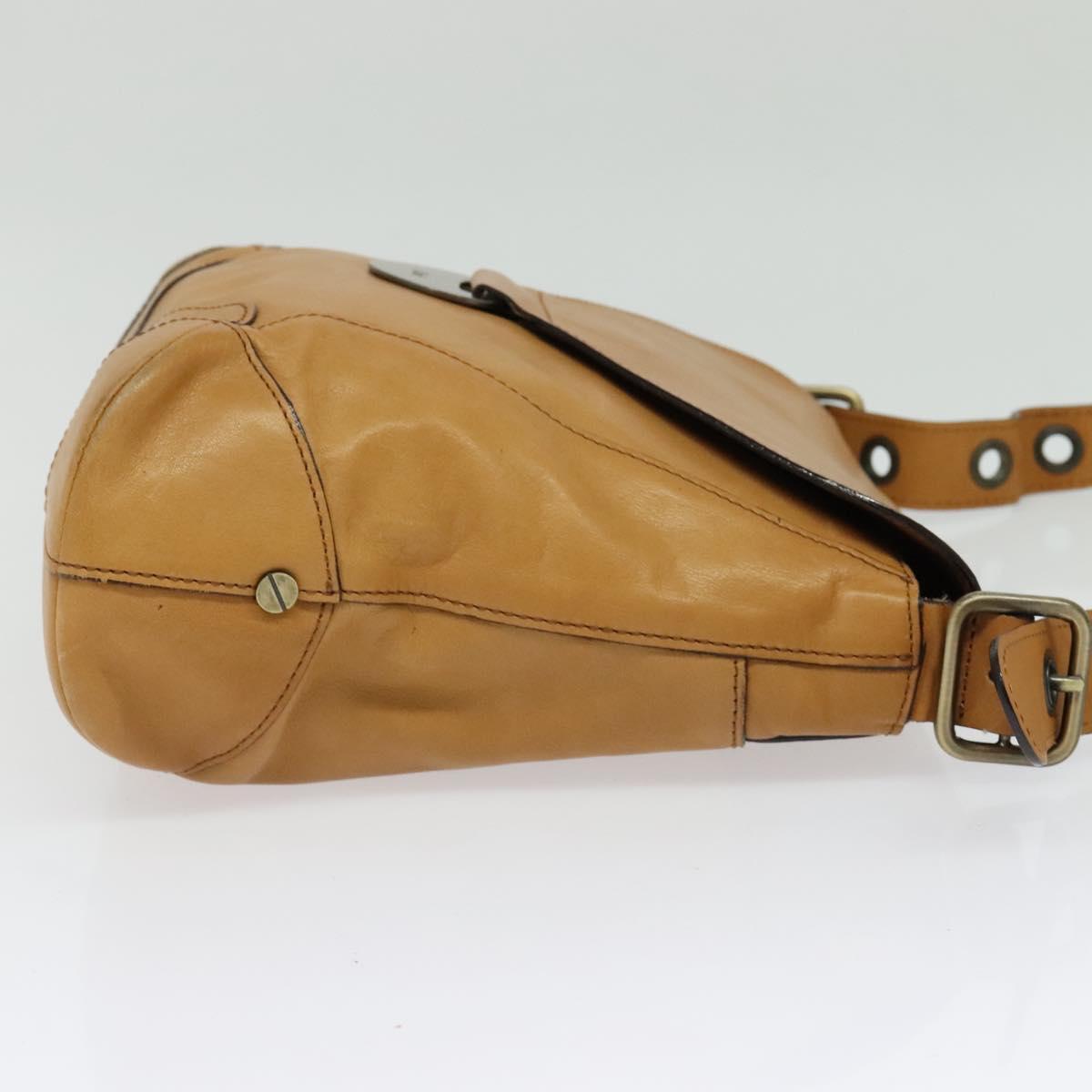 Chloe Shoulder Bag Leather Brown Auth BA5359