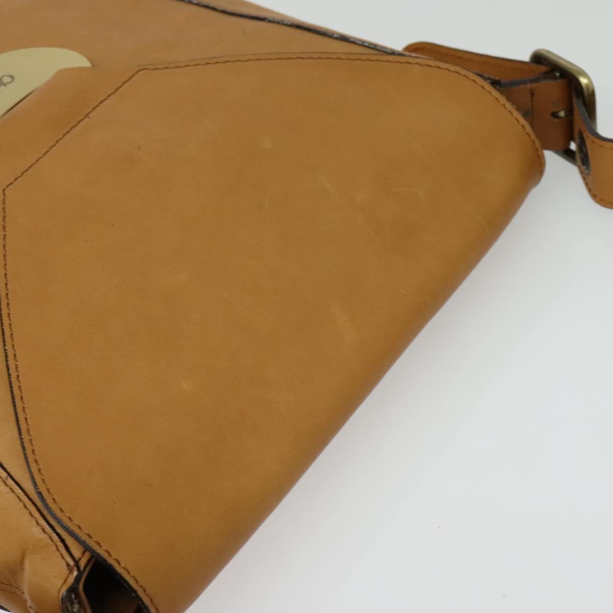 Chloe Shoulder Bag Leather Brown Auth BA5359