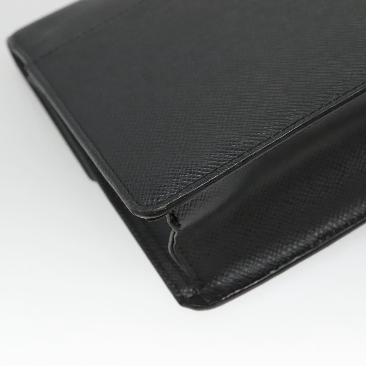 LOUIS VUITTON Taiga Selenga Clutch Bag Ardoise M30782 LV Auth BA536