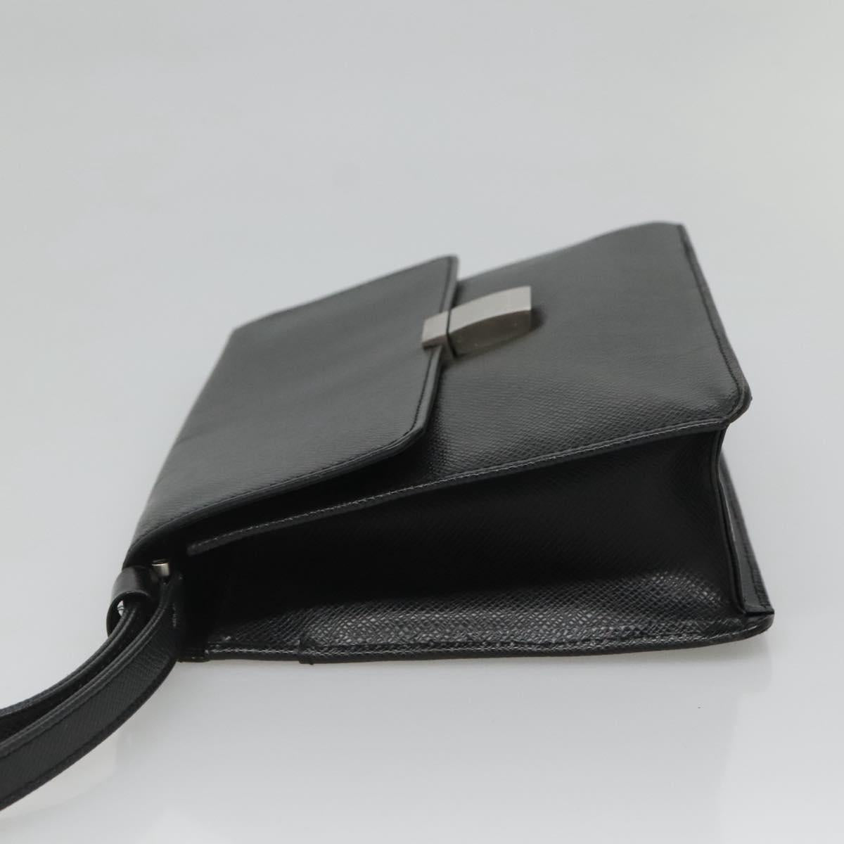 LOUIS VUITTON Taiga Selenga Clutch Bag Ardoise M30782 LV Auth BA536