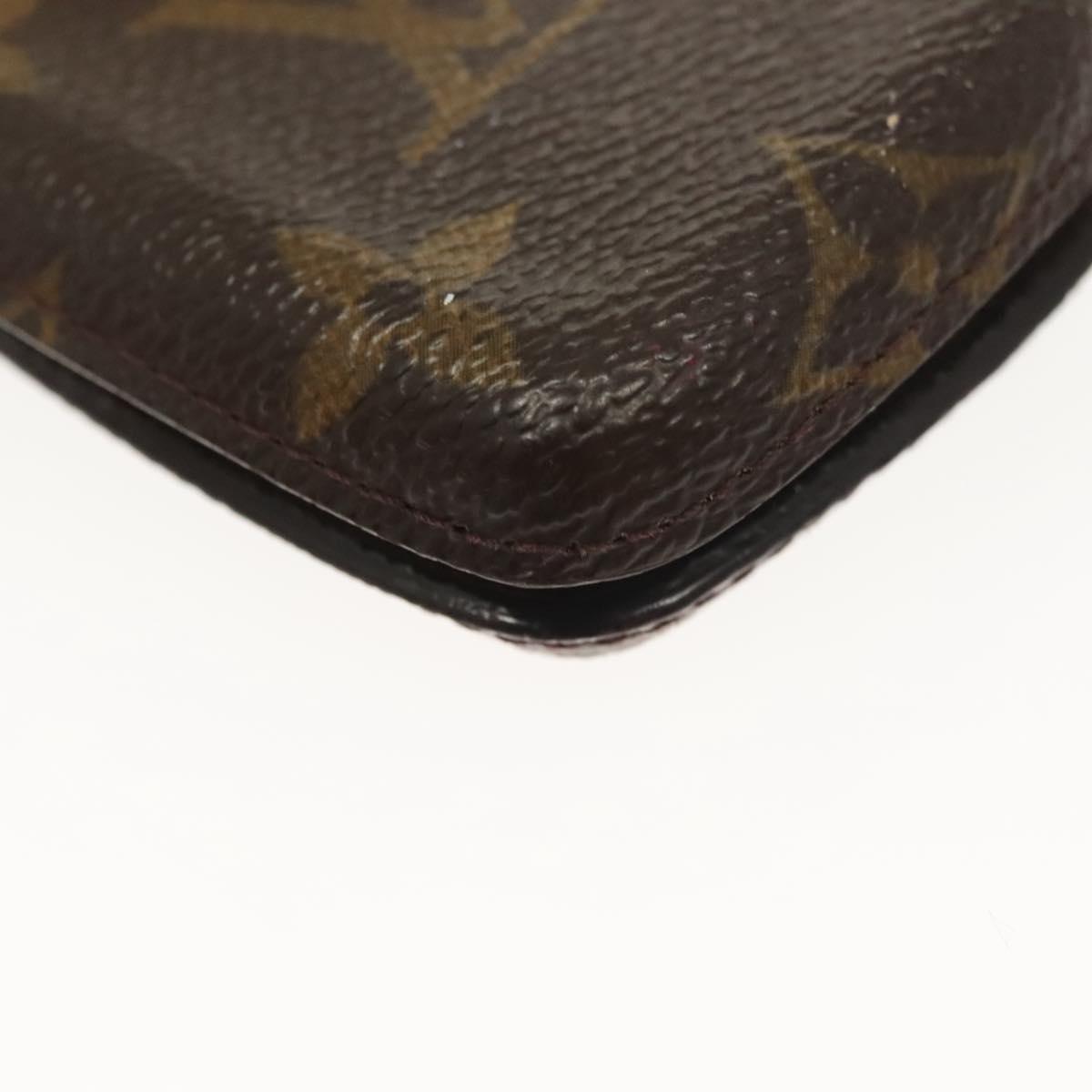 LOUIS VUITTON Monogram Etui Telephone International Cell M63064 LV Auth BA5365