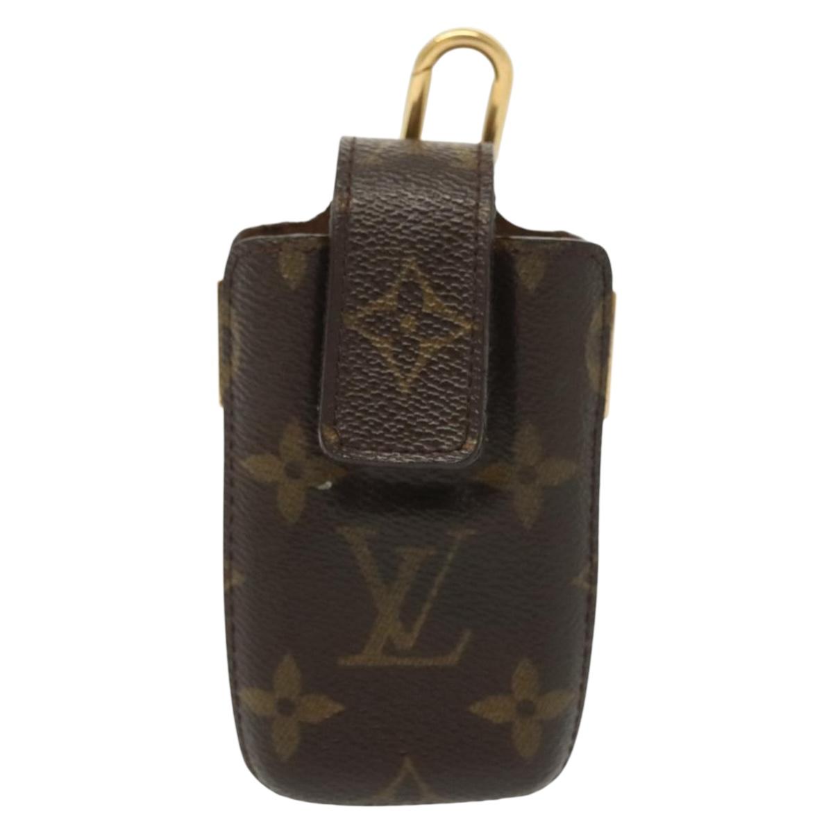 LOUIS VUITTON Monogram Etui Telephone International Cell M63064 LV Auth BA5365