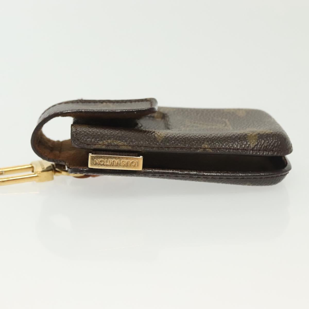LOUIS VUITTON Monogram Etui Telephone International Cell M63064 LV Auth BA5365