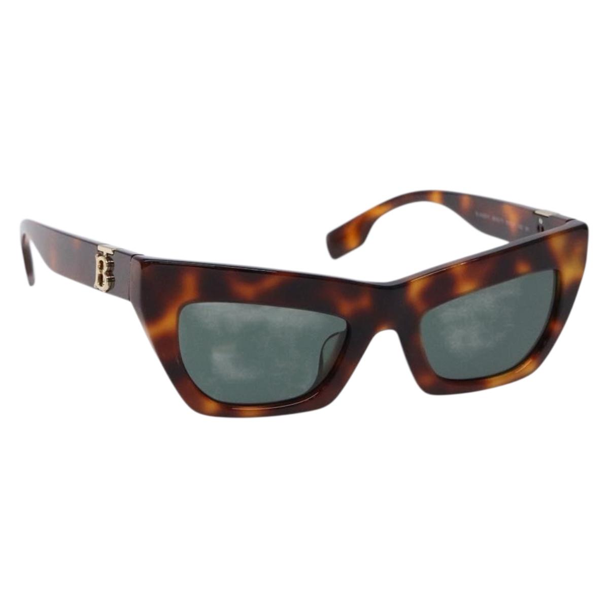 BURBERRY Sunglasses Plastic Brown Auth BA5367M