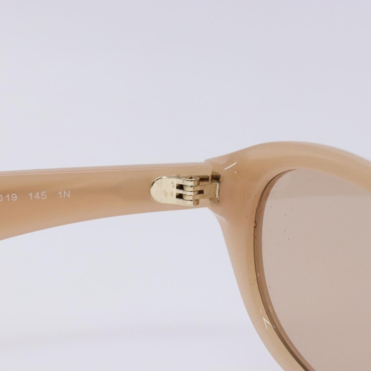 BURBERRY Sunglasses Plastic Beige Auth BA5368M
