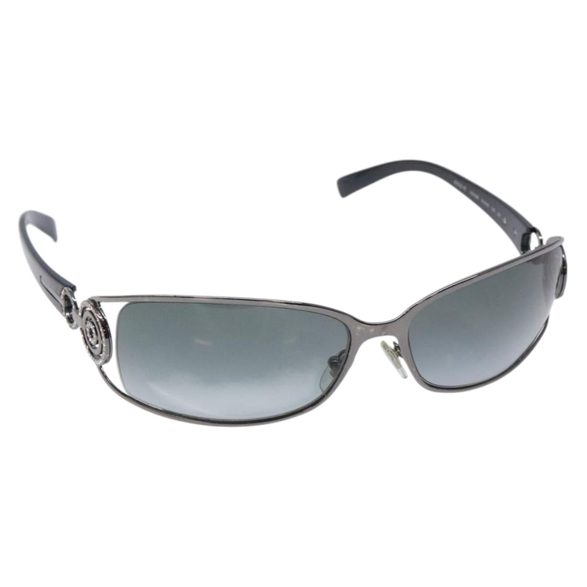 BVLGARI Sunglasses Metal Silver Auth BA5370