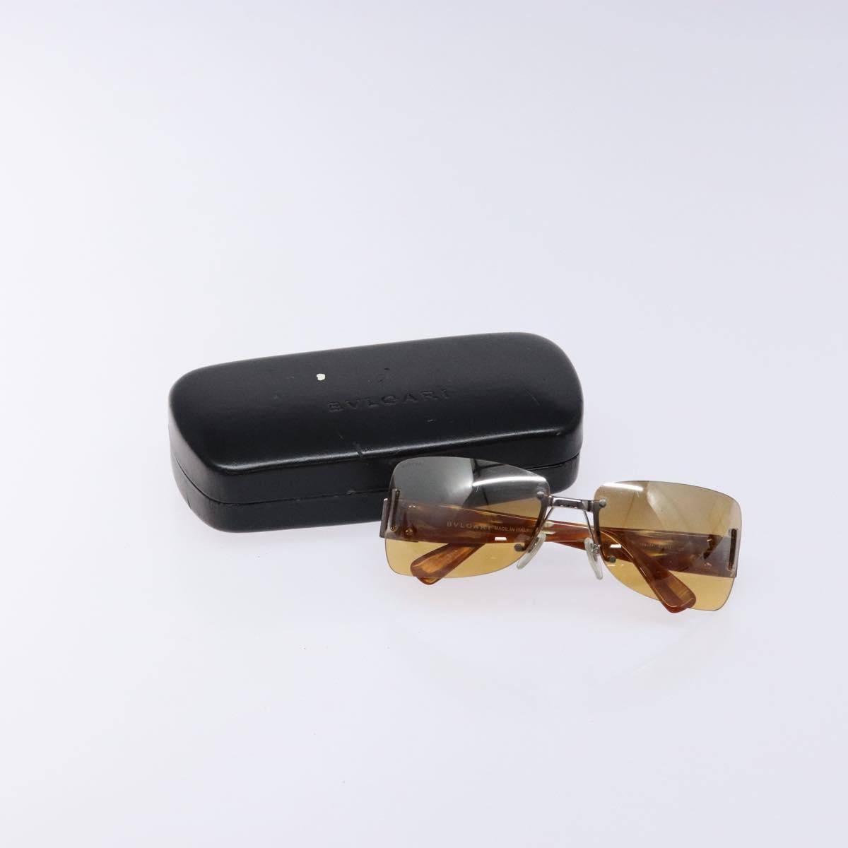 BVLGARI Sunglasses Plastic Brown Auth BA5371
