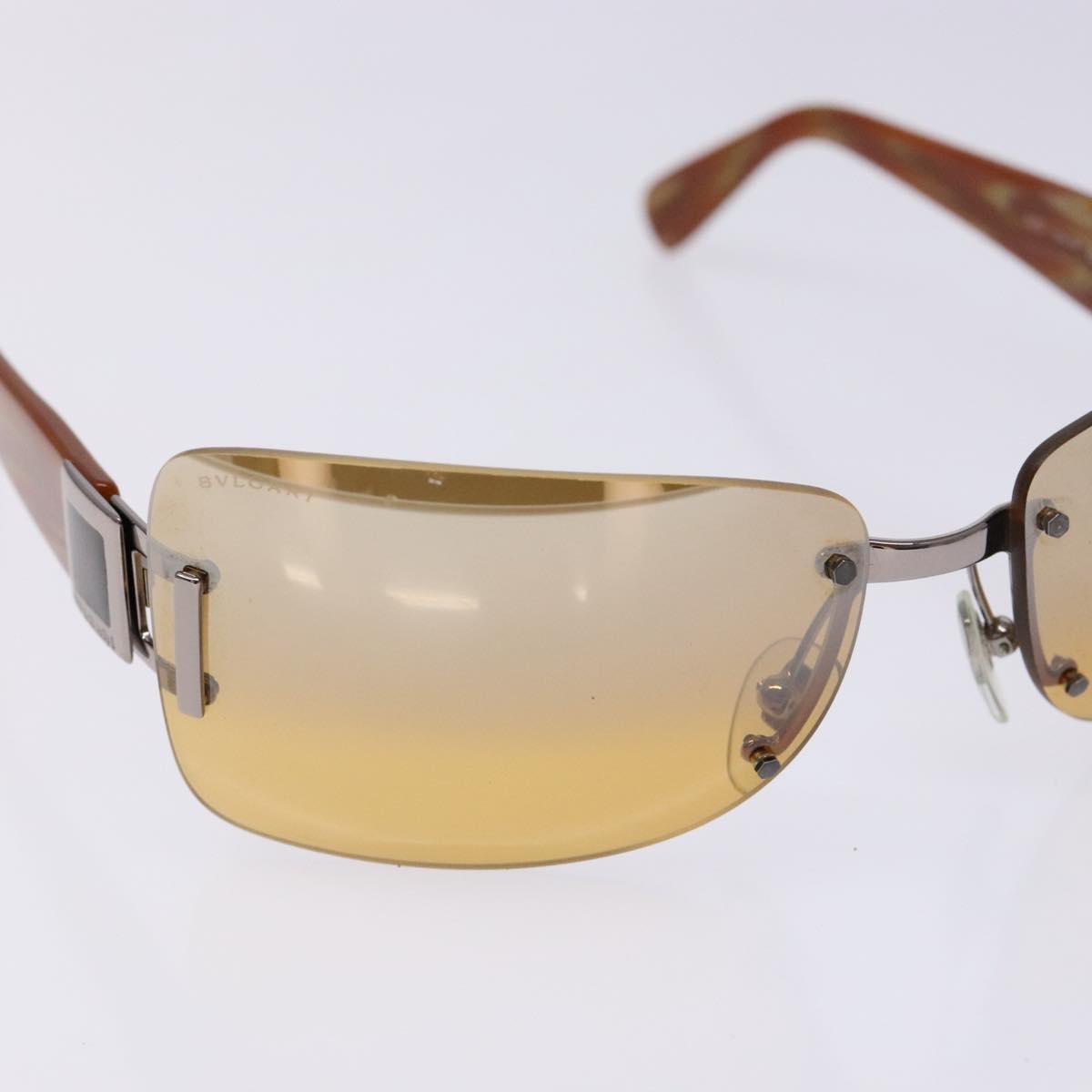 BVLGARI Sunglasses Plastic Brown Auth BA5371