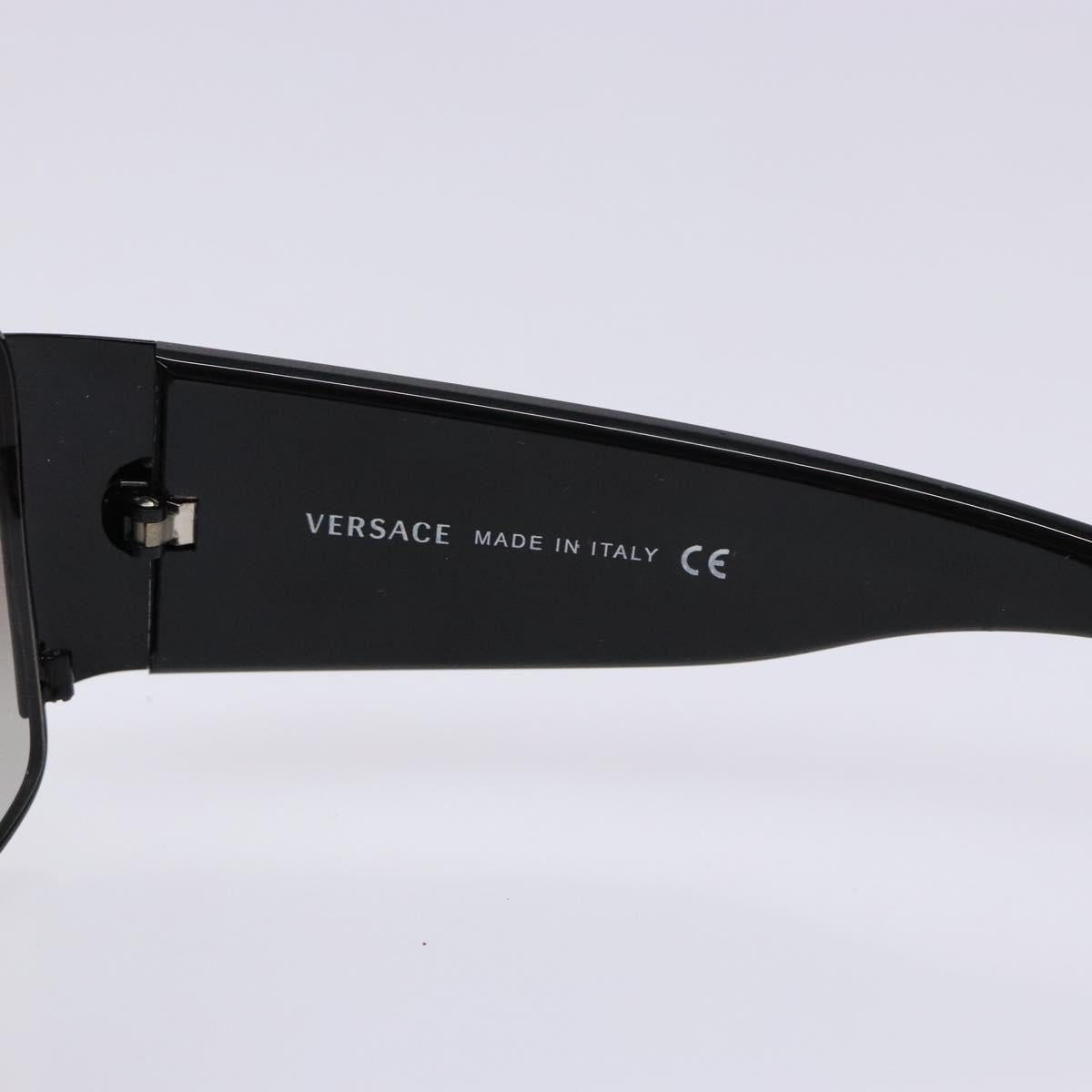 VERSACE Sunglasses Plastic Black Auth BA5372