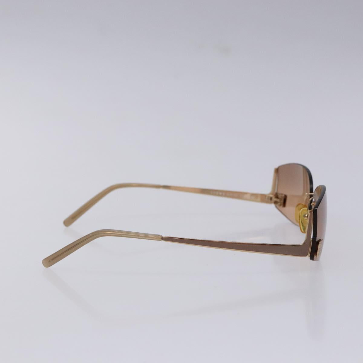 LOEWE Anagram Sunglasses Metal Brown Auth BA5373