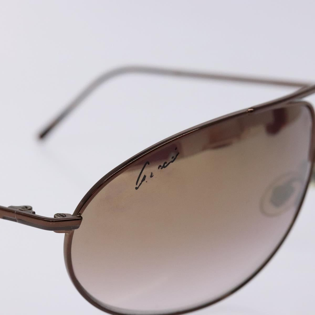 GUCCI Sunglasses Metal Brown Auth BA5375