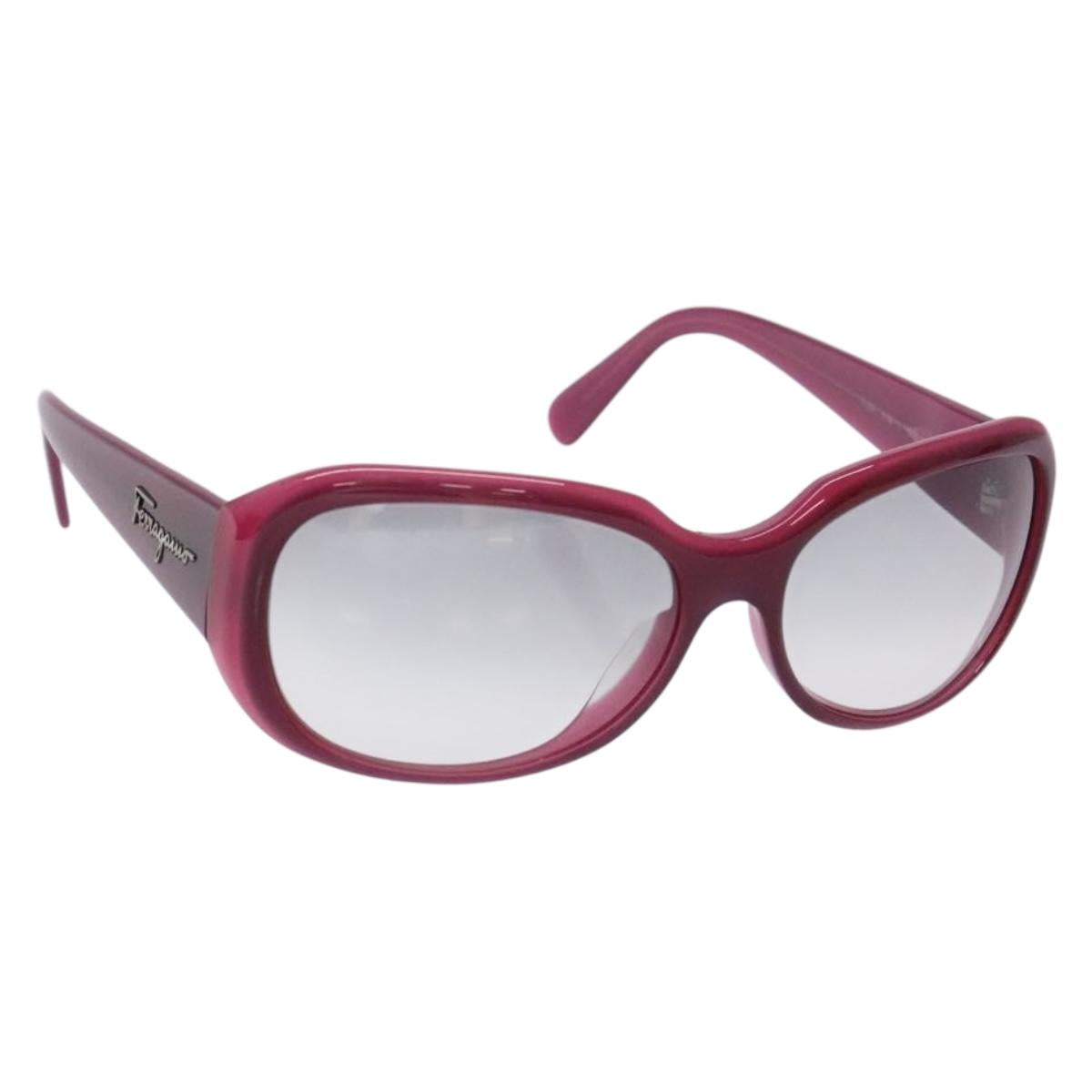Salvatore Ferragamo Sunglasses Plastic Purple Auth BA5377
