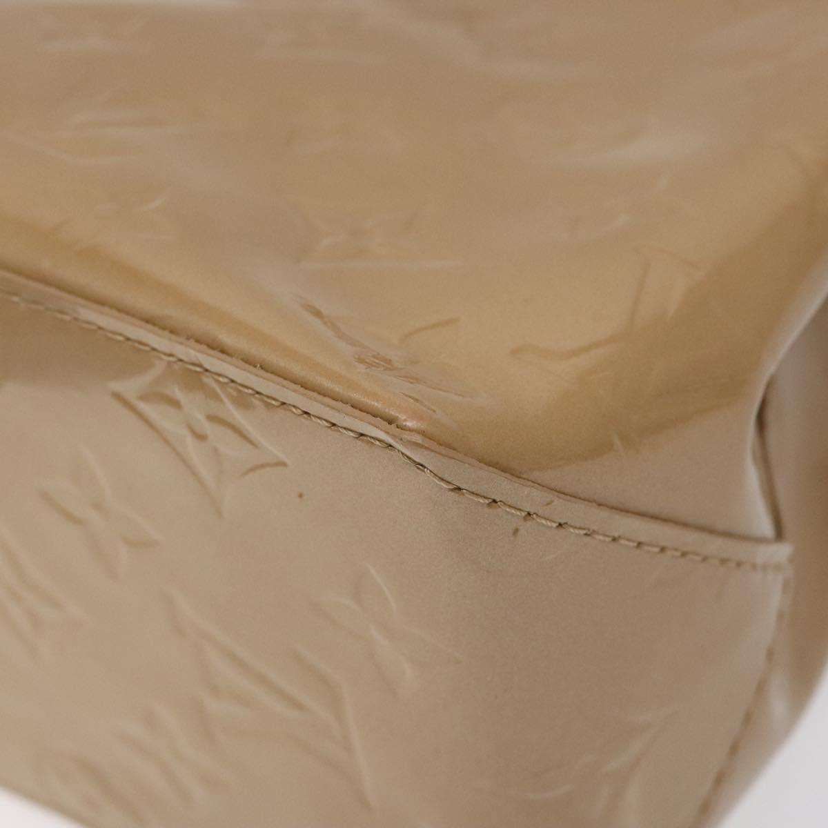 LOUIS VUITTON Monogram Vernis Reade PM Hand Bag Noisette M91334 LV Auth BA538