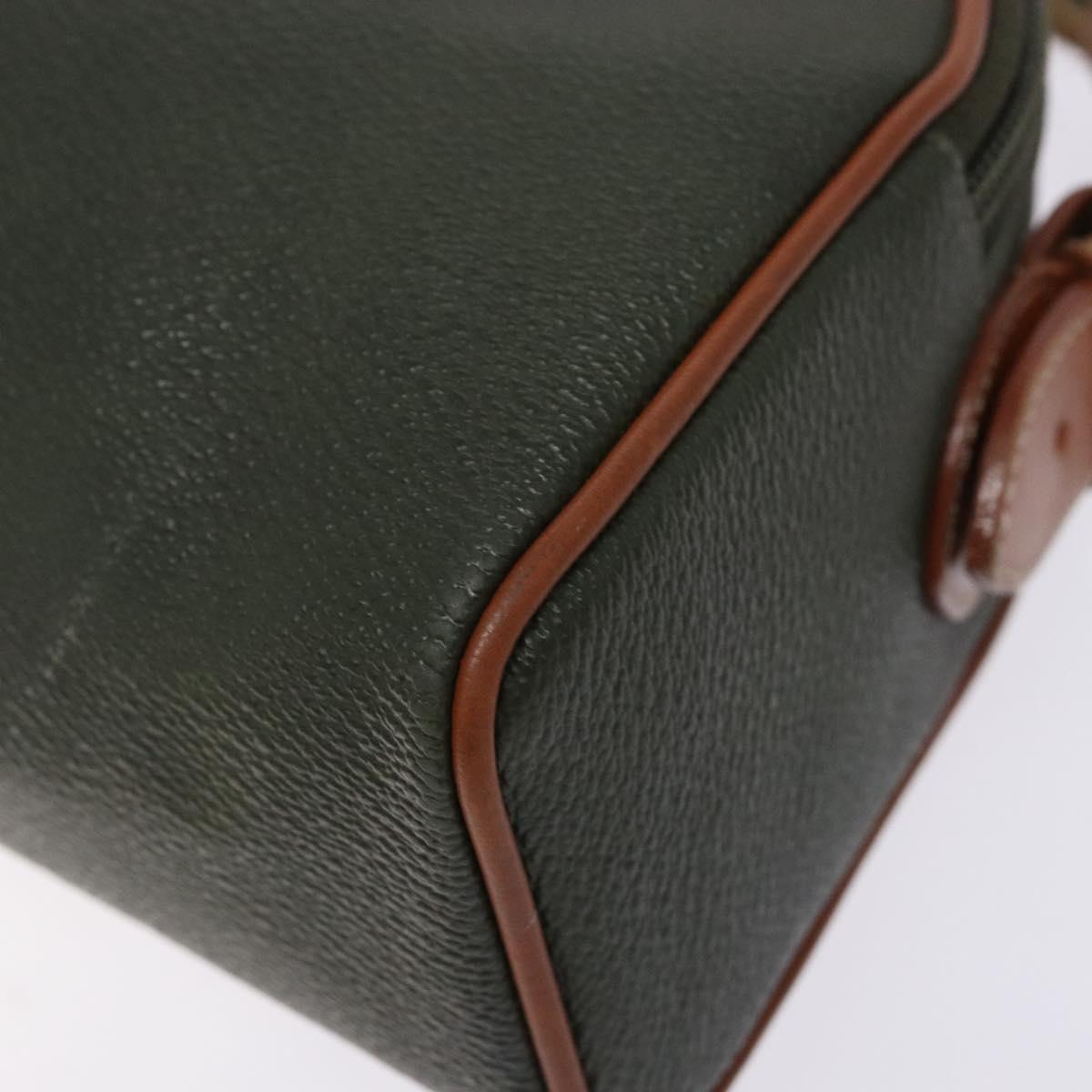 Burberrys Shoulder Bag Leather Khaki Gold Auth BA5390
