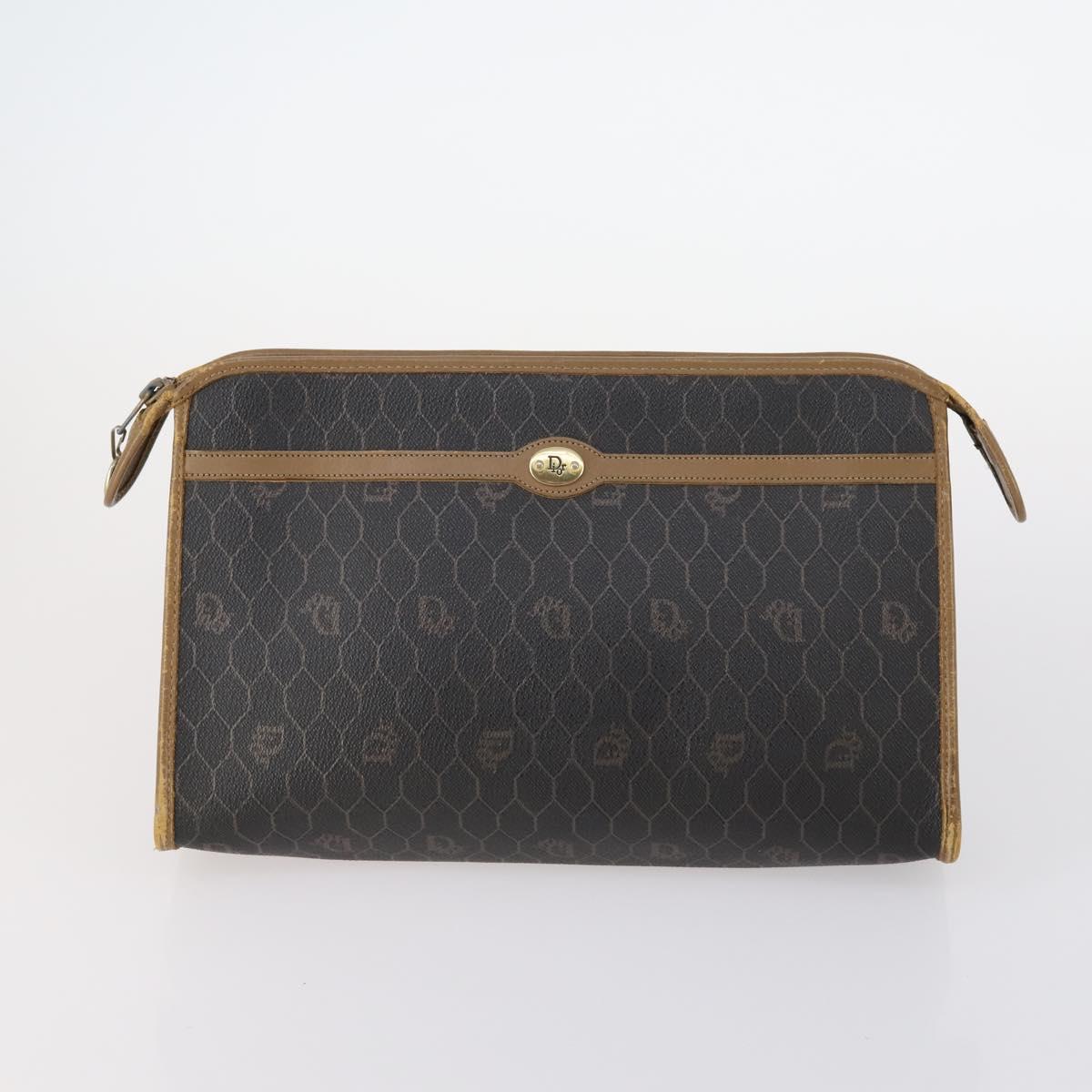 Burberrys Dior Honeycomb Nova Check Bag Canvas 2Set Beige Black Auth BA5392