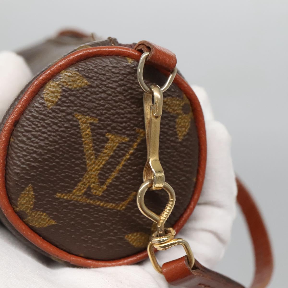 LOUIS VUITTON Monogram Papillon Pouch Vintage LV Auth BA5396