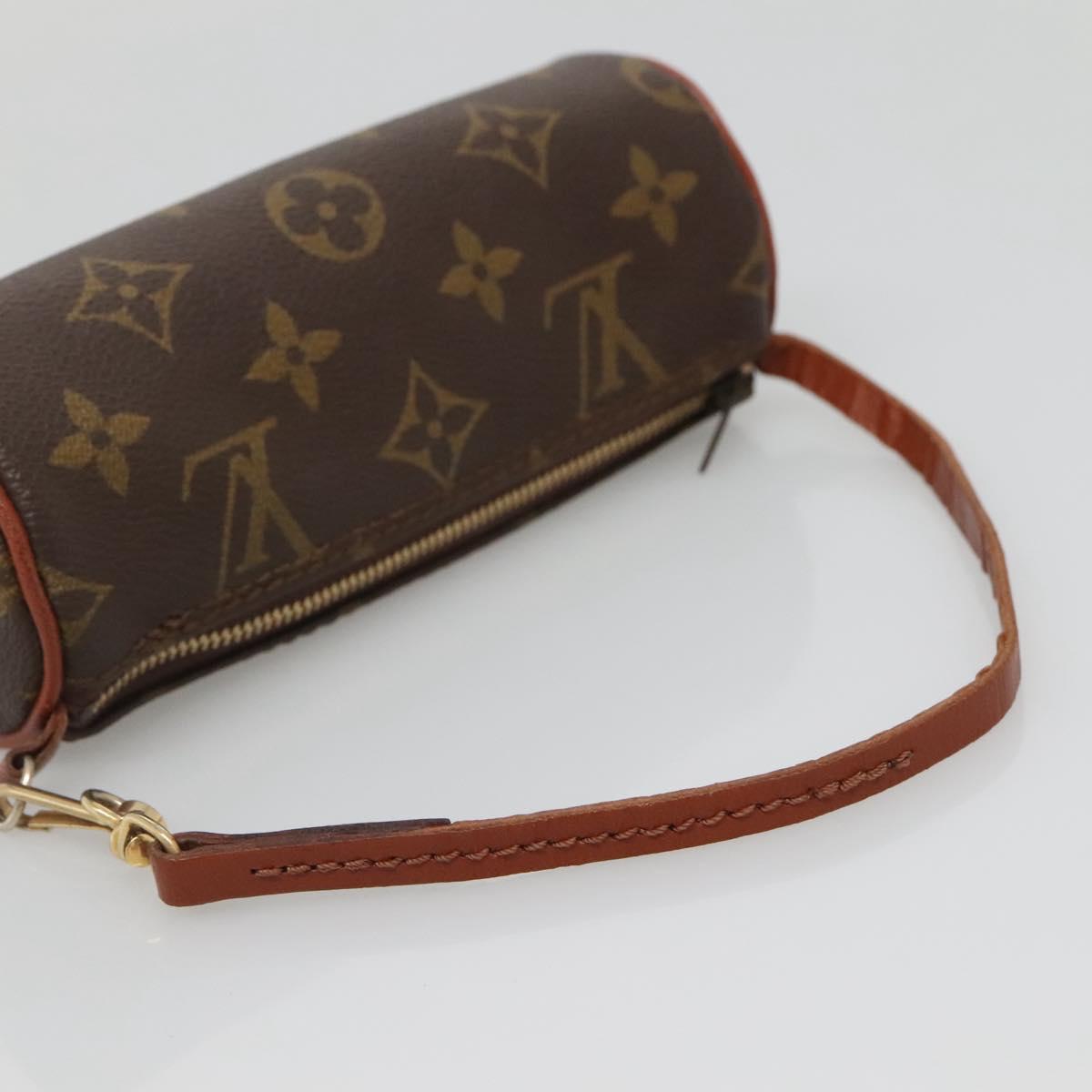 LOUIS VUITTON Monogram Papillon Pouch Vintage LV Auth BA5396