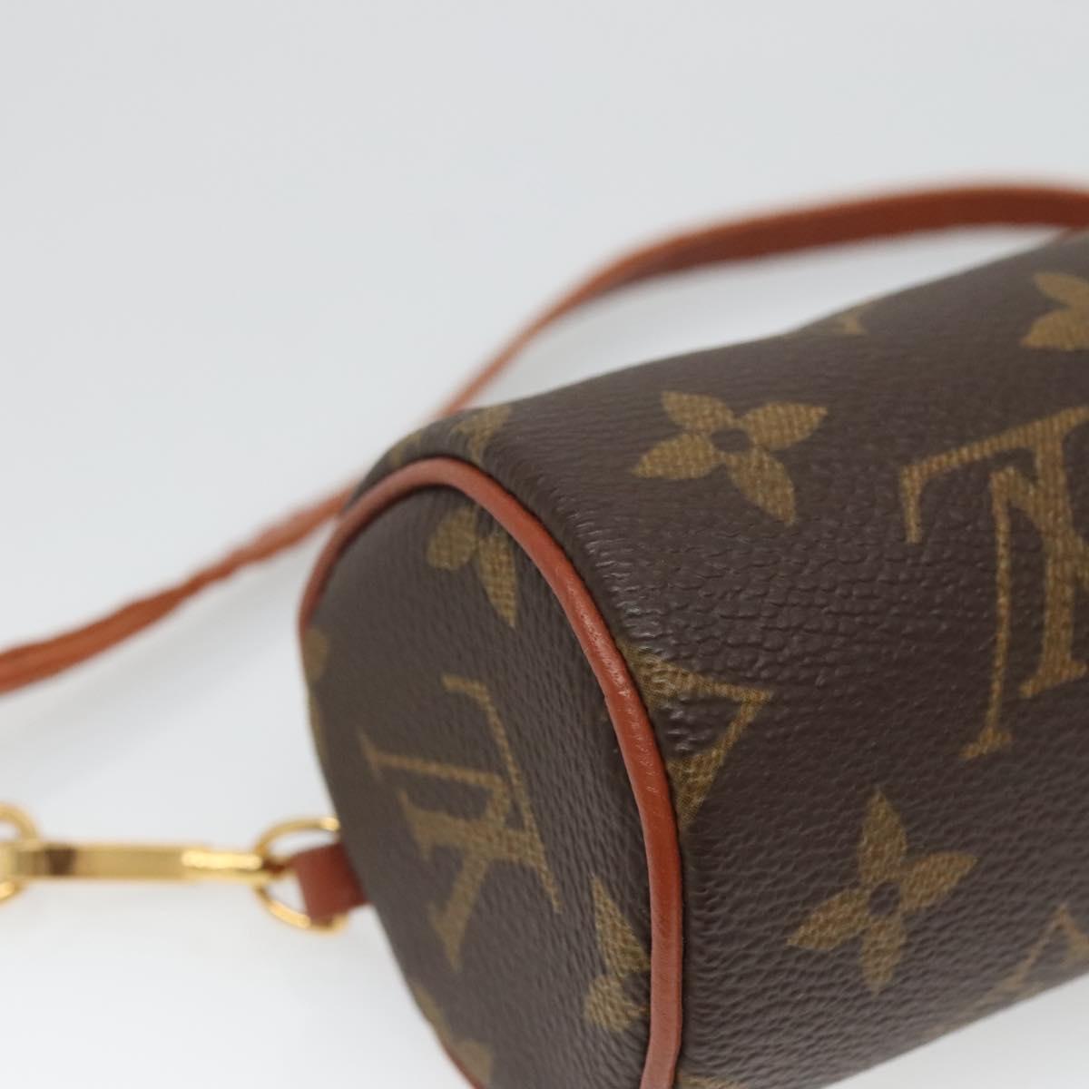 LOUIS VUITTON Monogram Papillon Pouch LV Auth BA5397