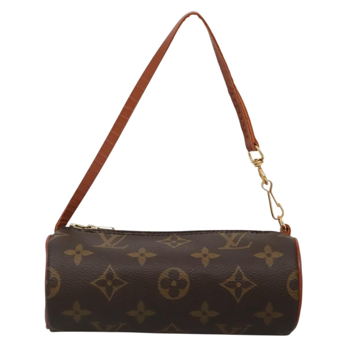 LOUIS VUITTON Monogram Papillon Pouch LV Auth BA5397