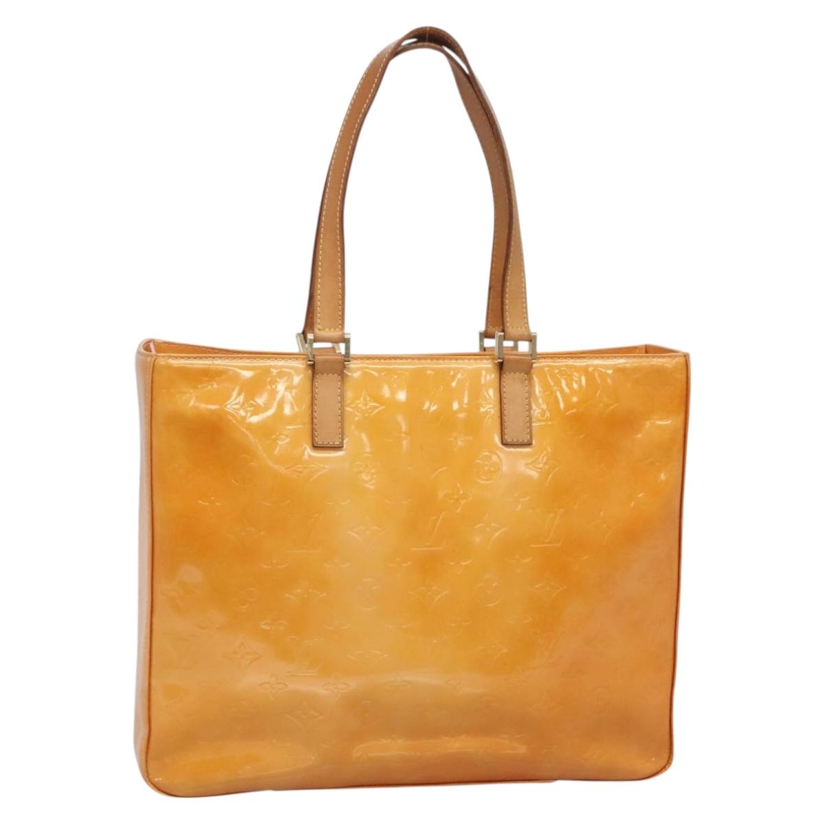 LOUIS VUITTON Monogram Vernis Columbus Bag Marshmallow Pink M91032 Auth BA5406