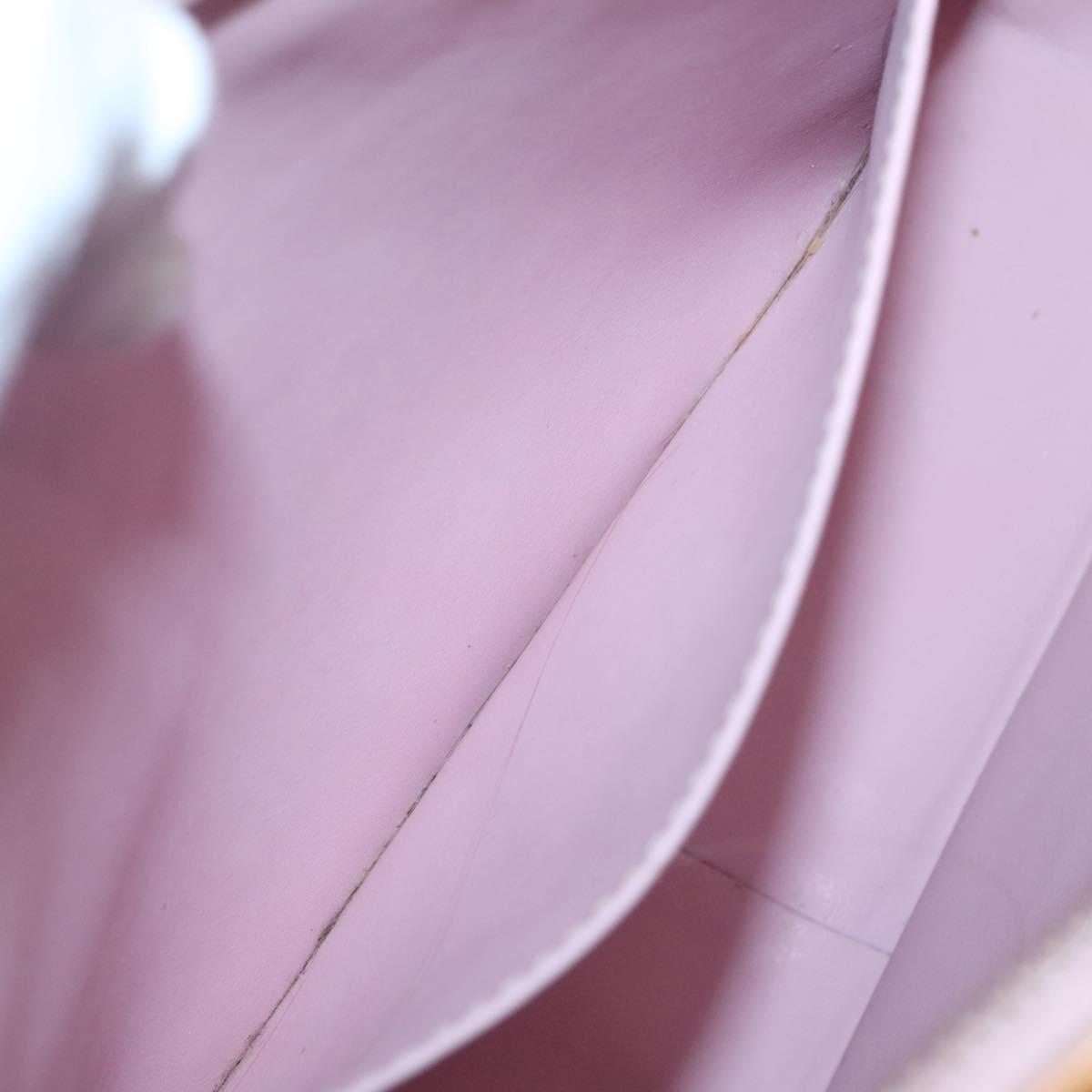 LOUIS VUITTON Monogram Vernis Columbus Bag Marshmallow Pink M91032 Auth BA5406