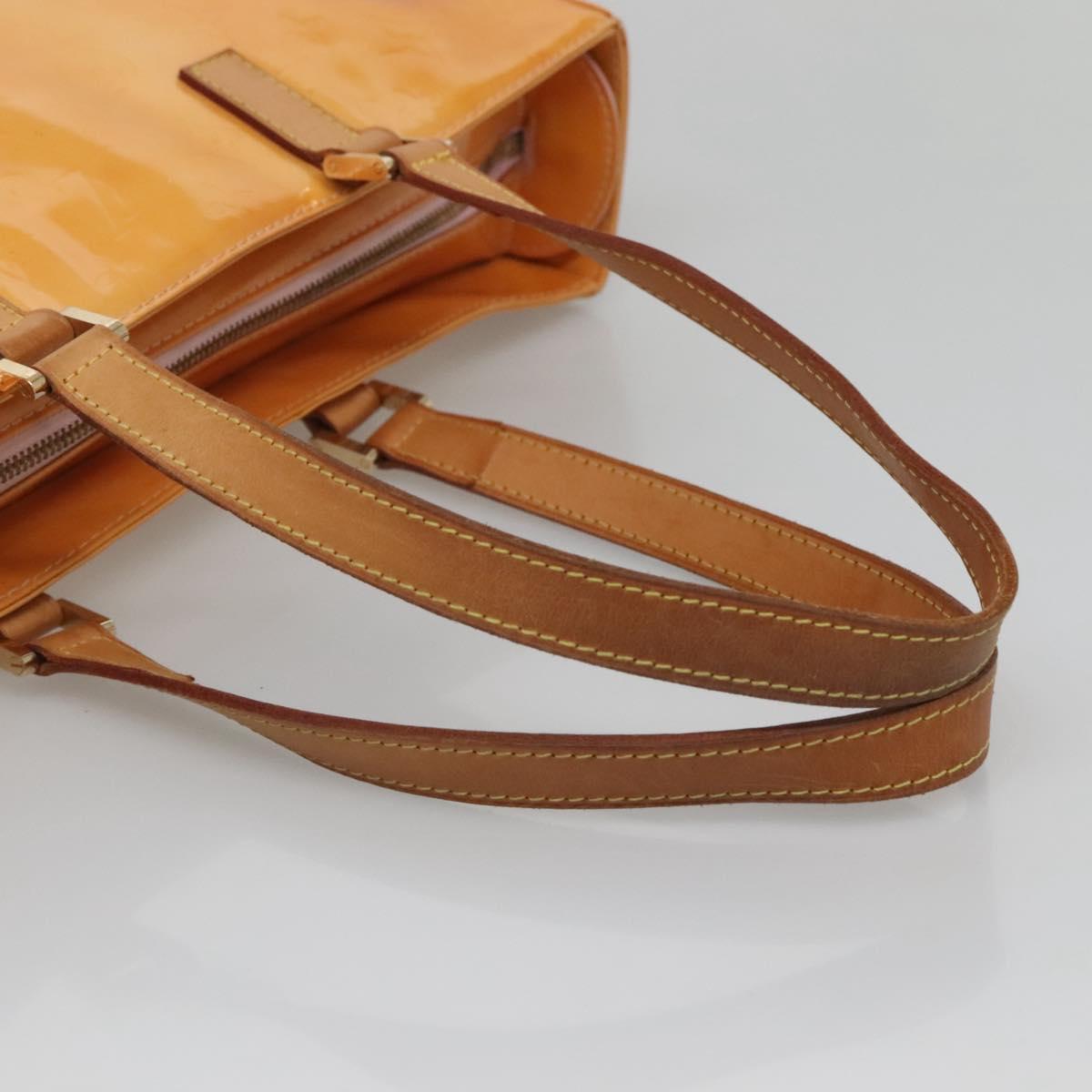 LOUIS VUITTON Monogram Vernis Columbus Bag Marshmallow Pink M91032 Auth BA5406