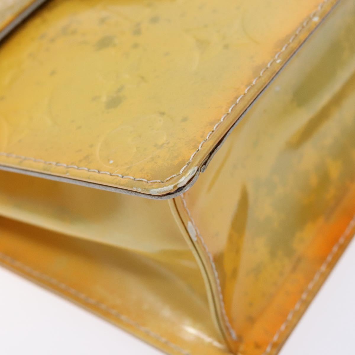 LOUIS VUITTON Monogram Vernis Spring Street Hand Bag Gris M91029 LV Auth BA5415