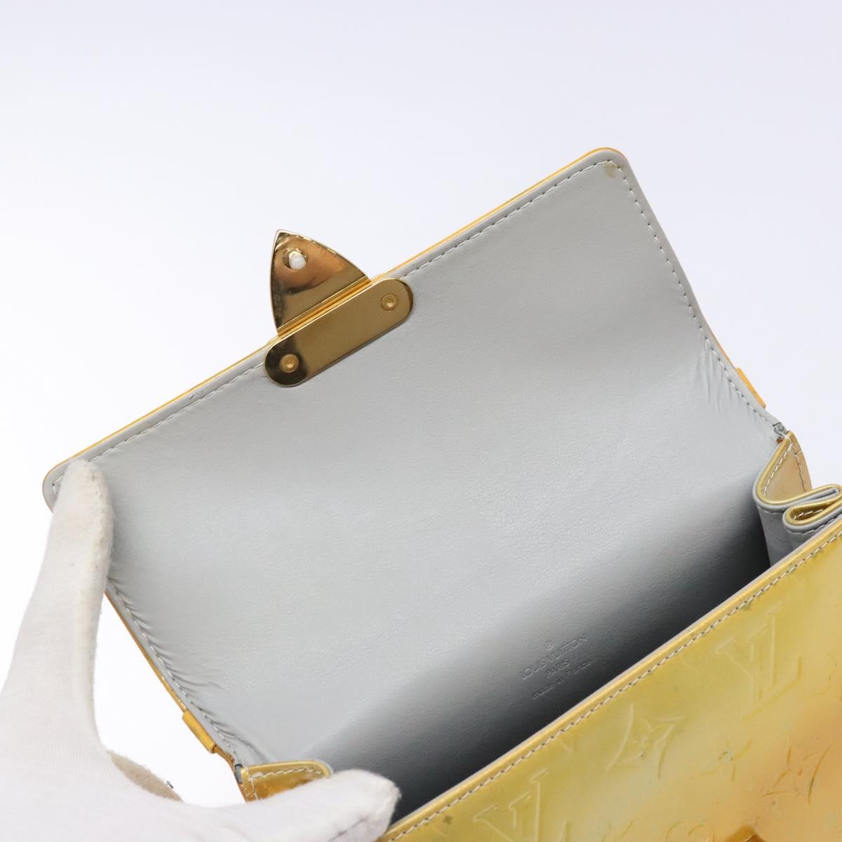 LOUIS VUITTON Monogram Vernis Spring Street Hand Bag Gris M91029 LV Auth BA5415