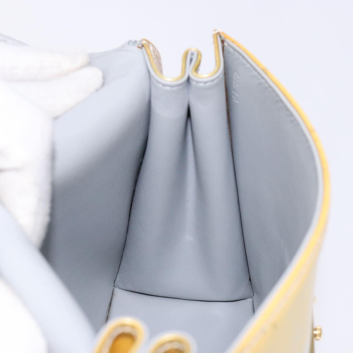 LOUIS VUITTON Monogram Vernis Spring Street Hand Bag Gris M91029 LV Auth BA5415