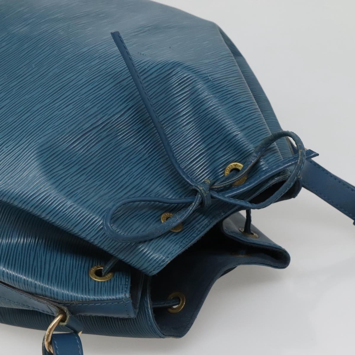 LOUIS VUITTON Epi Noe Shoulder Bag Toledo Blue M44005 LV Auth BA5424