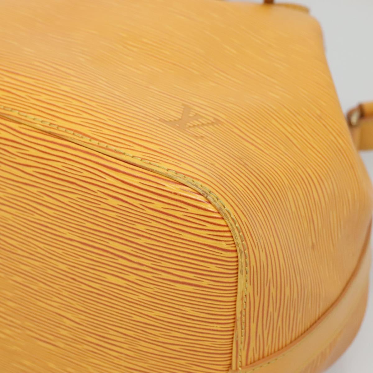 LOUIS VUITTON Epi Petit Noe Shoulder Bag Yellow M44109 LV Auth BA5425