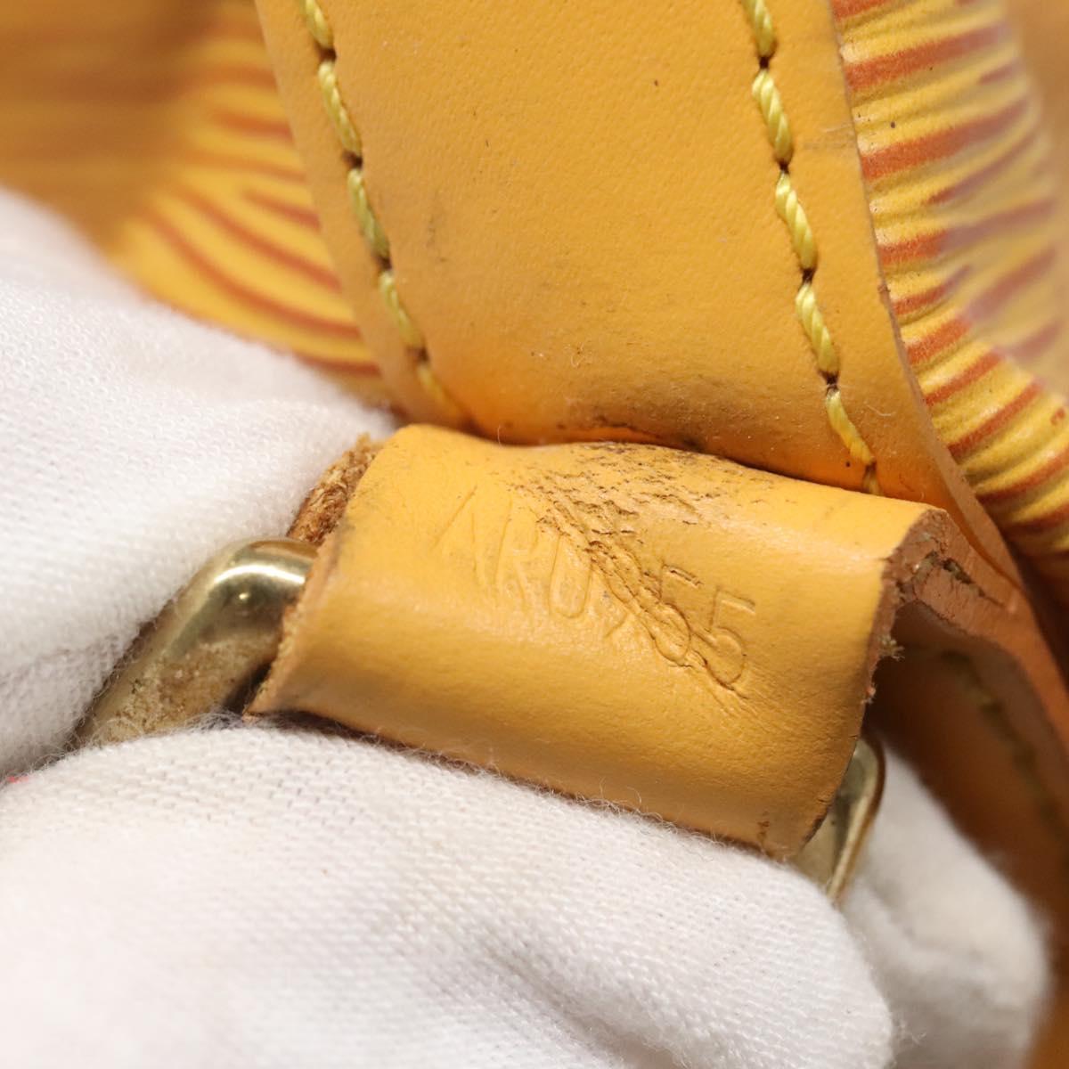 LOUIS VUITTON Epi Petit Noe Shoulder Bag Yellow M44109 LV Auth BA5425