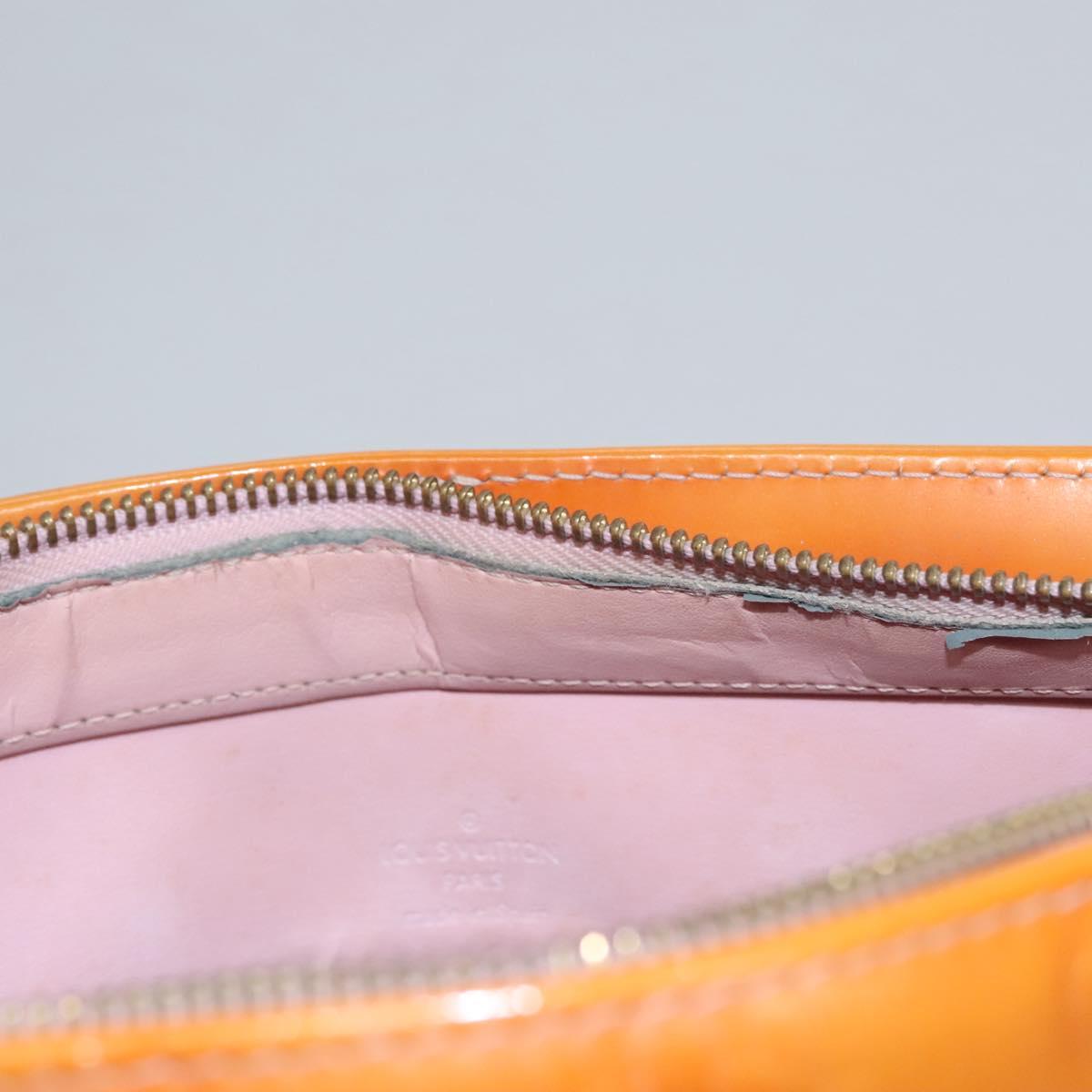 LOUIS VUITTON Monogram Vernis Houston Bag Marshmallow Pink M91302 LV Auth BA543