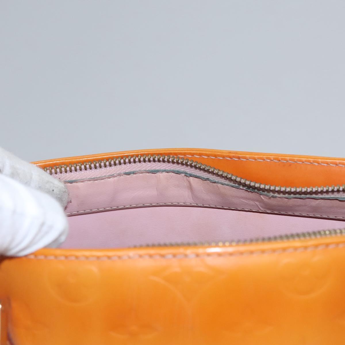 LOUIS VUITTON Monogram Vernis Houston Bag Marshmallow Pink M91302 LV Auth BA543