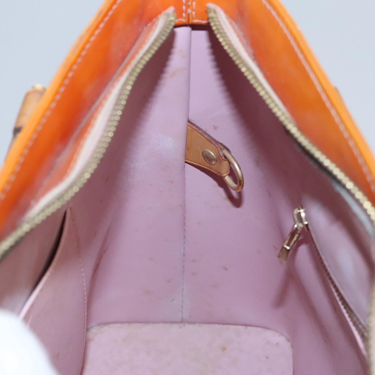 LOUIS VUITTON Monogram Vernis Houston Bag Marshmallow Pink M91302 LV Auth BA543