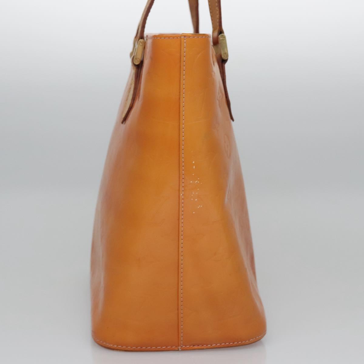 LOUIS VUITTON Monogram Vernis Houston Bag Marshmallow Pink M91302 LV Auth BA543