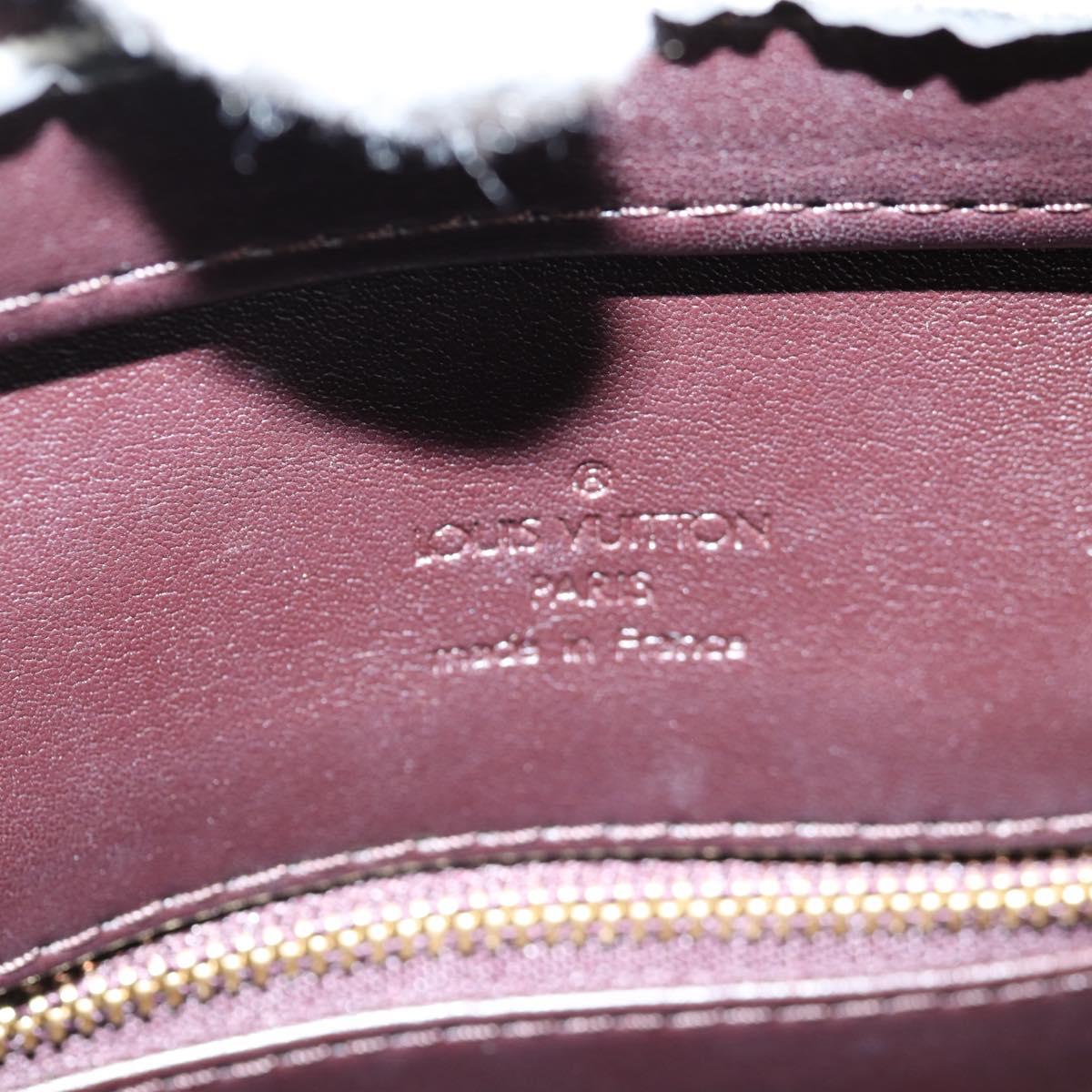 LOUIS VUITTON Monogram Vernis Houston Hand Bag Amarante M91999 LV Auth BA5430V