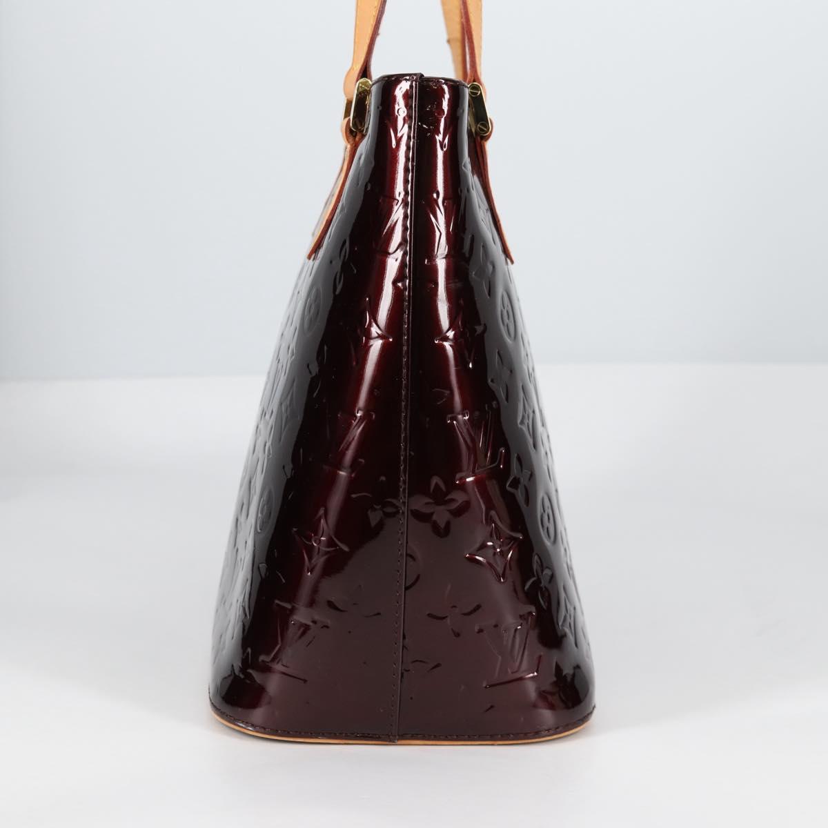 LOUIS VUITTON Monogram Vernis Houston Hand Bag Amarante M91999 LV Auth BA5430V