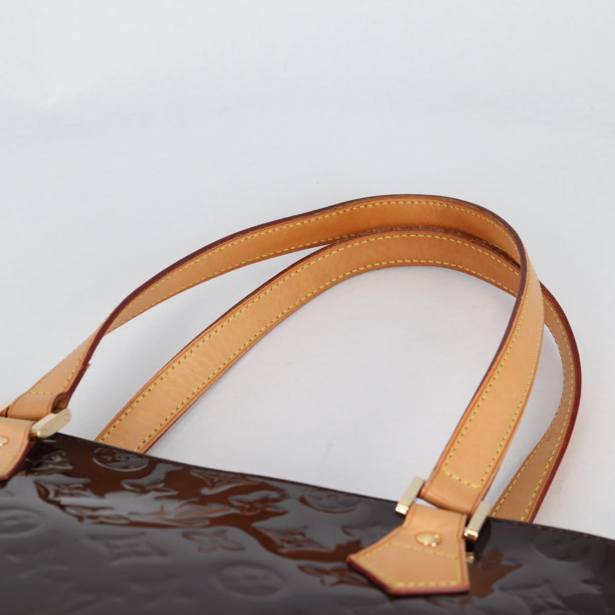 LOUIS VUITTON Monogram Vernis Houston Hand Bag Amarante M91999 LV Auth BA5430V