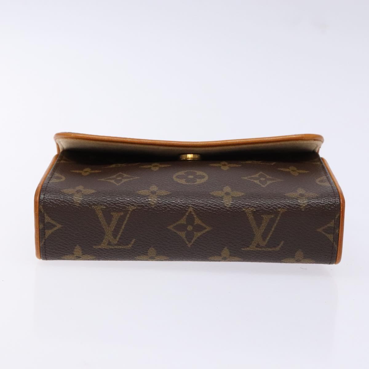 LOUIS VUITTON Monogram Pochette Florentine Waist bag M51855 LV Auth BA5449