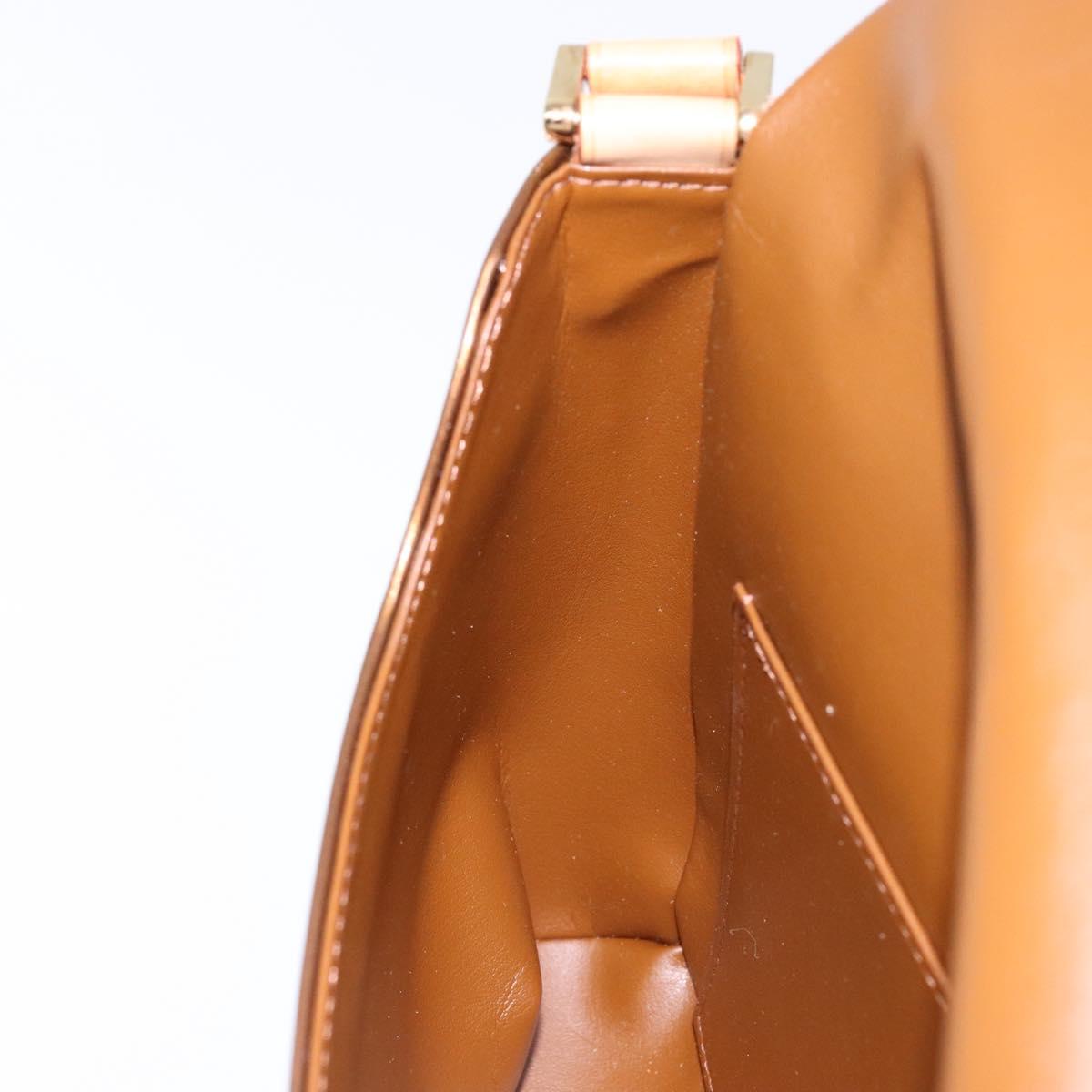 LOUIS VUITTON Monogram Vernis Thompson Street Bag Bronze M91124 LV Auth BA5450